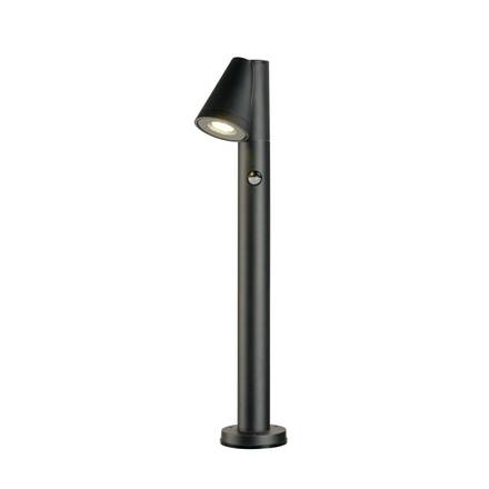 BIG WHITE (SLV) T-TUBE 70 POLE venkovní volně stojící svítidlo, GU10, jednoduché, senzorové, IP44, max. 10 W, černé 1008014