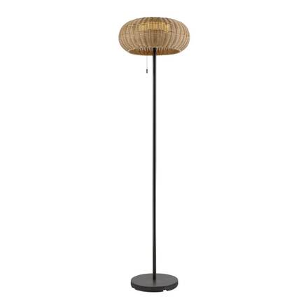 BIG WHITE (SLV) ADEGAN venkovní stojací lampa, solární, 2200 K, IP65, hnědá 1008387
