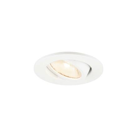 BIG WHITE (SLV) NEW TRIA® 45 DL, kulaté, vestavné stropní svítidlo, 2700 K, 24°, bílé 1009002