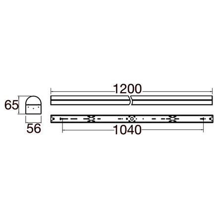 BIG WHITE (SLV) BATTEN P 1200 52 830/840/850 WH 1009252