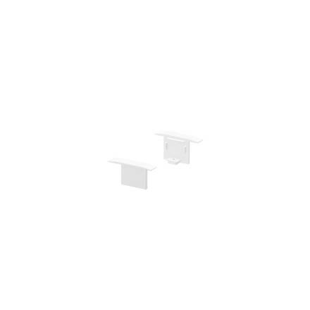 BIG WHITE KONCOVÉ KRYTY, na GRAZIA 10 profil k zabudování, 2 kusy, bílé 1000473