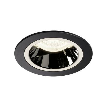 BIG WHITE NUMINOS DL M vnitřní LED zápustné stropní svítidlo černá/chrom 4000 K 20° včetně listových pružin 1003891