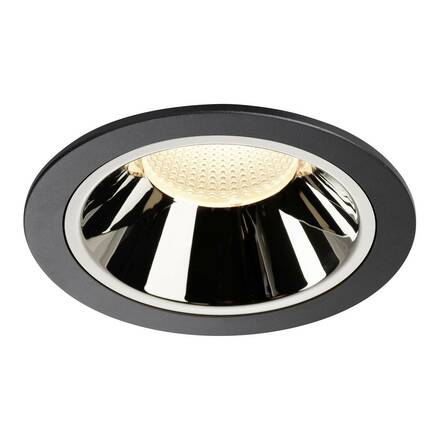BIG WHITE NUMINOS DL XL vnitřní LED zápustné stropní svítidlo černá/chrom 3000 K 40° 1004014