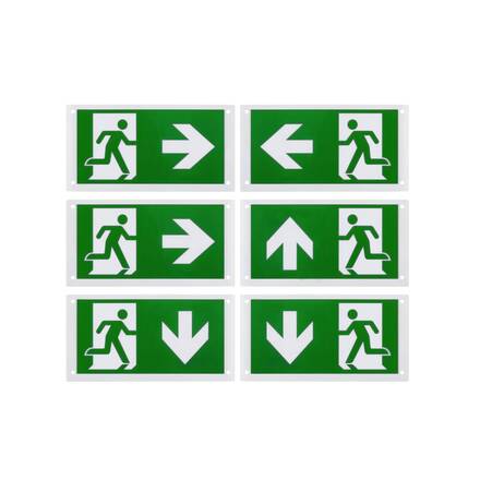 BIG WHITE (SLV) P-LIGHT sada 6 ks, fólie s piktogramem, š: 15, 5 v: 30 cm, zelená 1010497