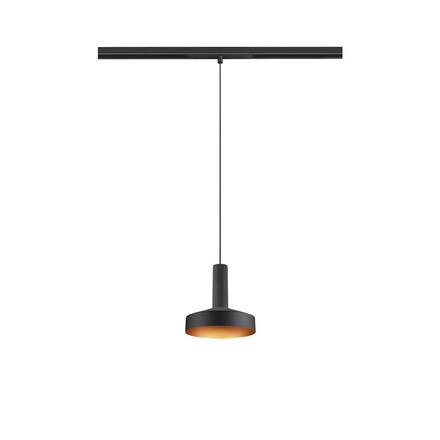 BIG WHITE (SLV) LALU SET 48V závěsné svítidlo, LED základna, PLATE 15, DALI, délka závěsu 200 cm, 2700/3000K, 40°, černá 1010804