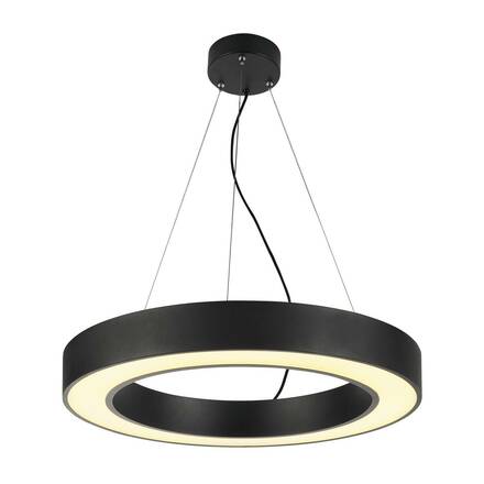 BIG WHITE MEDO RING 60, závěsné svítidlo, LED, černé, pr. 60 cm, vč. ovladače LED 133840