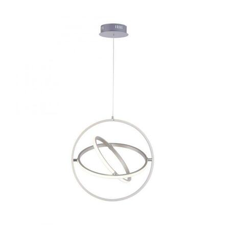 LEUCHTEN DIREKT is JUST LIGHT LED závěsné svítidlo v barvě oceli v moderním designu krokově stmívatelné 2700K