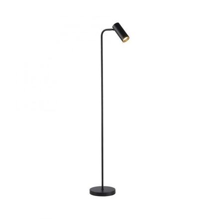 JUST LIGHT Kolekce Schöner Wohnen LED stojací svítidlo RIK, černé, otočné a nastavitelné, šňůrový vypínač 3000K