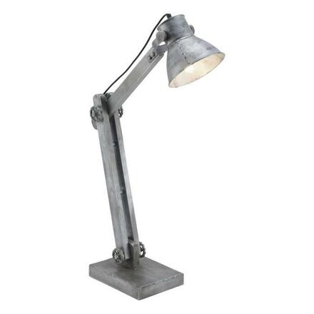 LEUCHTEN DIREKT is JUST LIGHT Stolní lampav železném provedení s paticí E27, flexibilní spot se šňůrovým vypínačem a nastavitelnou výškou LD 11492-77