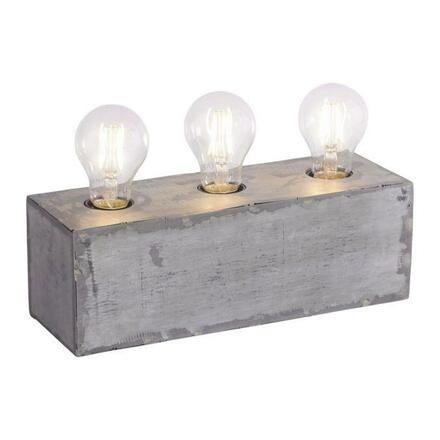 LEUCHTEN DIREKT is JUST LIGHT Stolní lampa v industriálním stylu v železném provedení 3-ramenné s paticemi E27 LD 11498-77