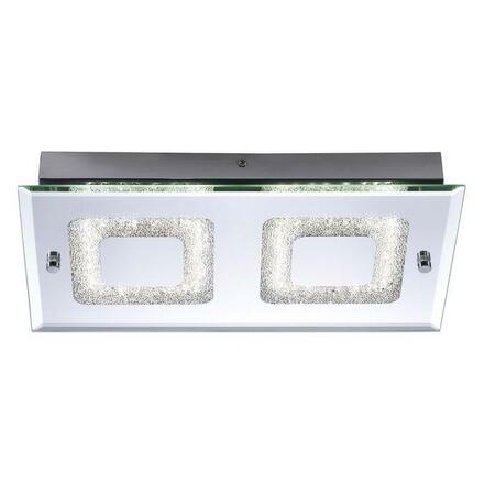 LEUCHTEN DIREKT is JUST LIGHT LED stropní svítidlo, chrom, 2-ramenné, sklo 4000K LD 11571-17