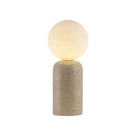 JUST LIGHT Kolekce Schöner Wohnen stolní lampa TRAVENTA, písková barva, vzhled travertinu, nastavitelná hlava, G9 volitelná žárovka