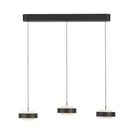 JUST LIGHT Kolekce Schöner Wohnen, LED závěsné svítidlo ELMO černé 3000K