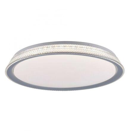 LEUCHTEN DIREKT is JUST LIGHT LED stropní svítidlo, stříbrná, kruhové, stmívatelné, teplá bílá, 3000K krokově stmívatelné 3000K