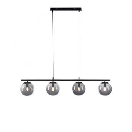 LEUCHTEN DIREKT is JUST LIGHT stropní svítidlo, černá, jednoduché, nadčasové, 4 ramenné
