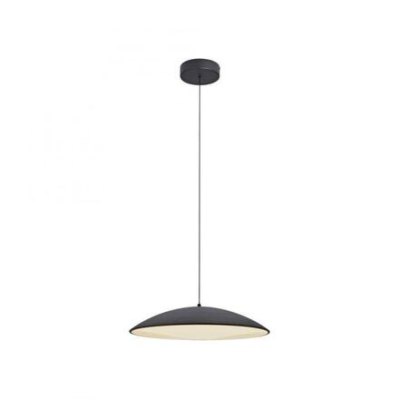JUST LIGHT Kolekce Schöner Wohnen LED závěsné svítidlo LENTE, černé, stmívatelné, paměťová funkce, krokově stmívatelné 3000K