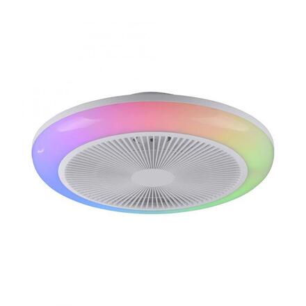 JUST LIGHT LED stropní svítidlo s ventilátorem BRANDA bílé RGB CCT RGB/3000-6500K