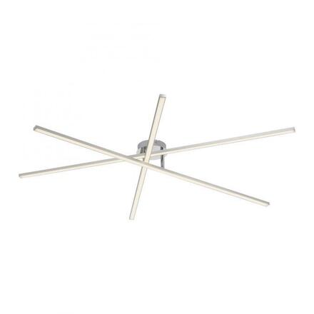 JUST LIGHT LED stropní svítidlo SIMON, stříbrná, tvar hvězdy, podlouhlé 3000K