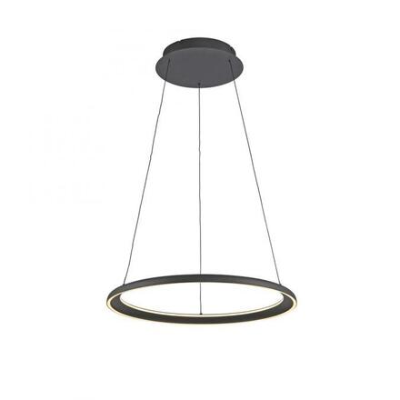 JUST LIGHT Kolekce Schöner Wohnen LED závěsné svítidlo QUILLO, černé, stmívatelné, Comfort Lift, SimplyDim 3000K