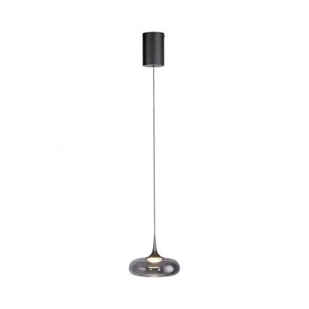 JUST LIGHT Kolekce Schöner Wohnen LED závěsné svítidlo POSH, šedé, 1-ramenné, stmívatelné, SimplyDim 3000K