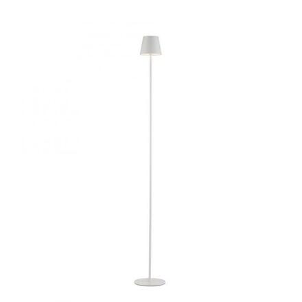 JUST LIGHT LED bateriové svítidlo bílé, stojací a stolní lampa, dotykový stmívač, IP54 pro venkovní použití 3000K