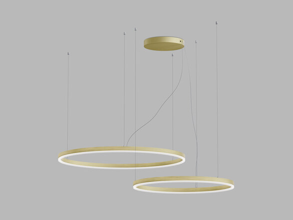 LED2 3274677ZBTW Závěsné svítidlo CIRCLE SET 2 P-Z, G ZIGBEE TW 104W 2700K-4000K zlatá
