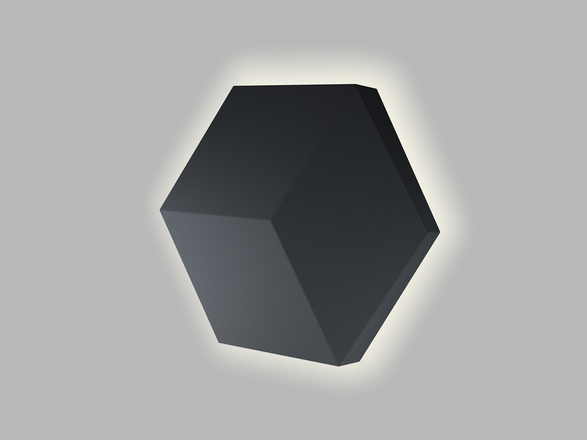 LED2 4580273 Nástěnné svítidlo HEXO, B 5W 2700K/3300K/4000K černá