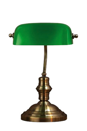 Markslöjd stolní lampa Bankers zelená 42 cm