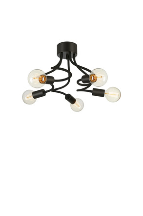 Markslöjd Medusa stropní svítidlo černé 5 lamp