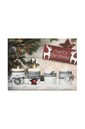 Markslöjd Canvas LED vánoční obraz 40x30 cm