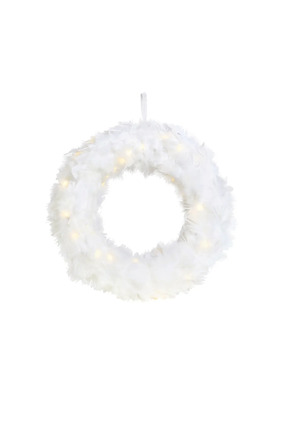 Markslöjd peří bílý věnec s peřičky