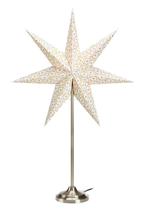 Markslöjd Baroque bílá hvězda na stůl