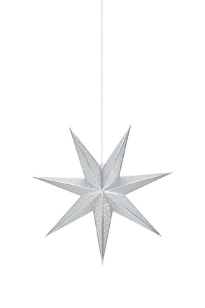 Markslöjd Glitter stříbrná závěsná hvězda 45 cm