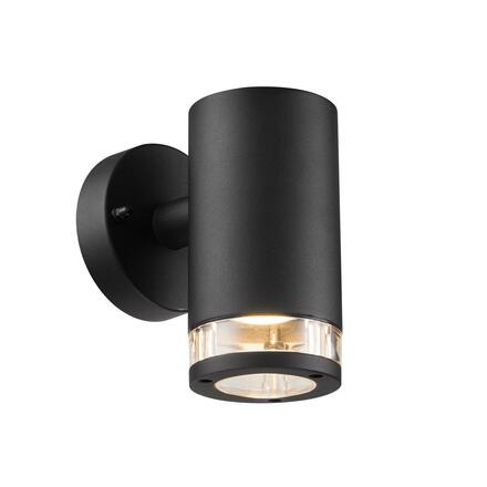 NORDLUX venkovní nástěnné svítidlo Birk 1x28W černá čirá 45521003
