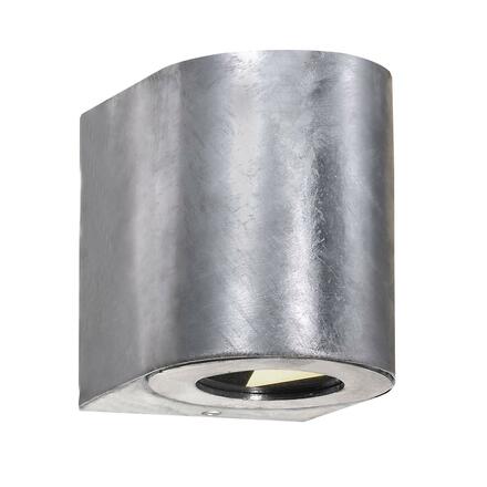 NORDLUX venkovní nástěnné svítidlo Canto 2 2x5W LED galvanizovaná ocel čirá 49701031