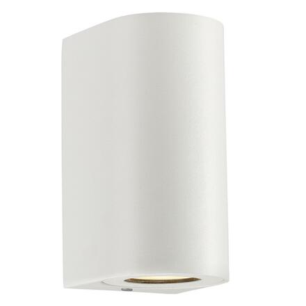 NORDLUX venkovní nástěnné svítidlo Canto Maxi 2 2x28W GU10 bílá čirá 49721001