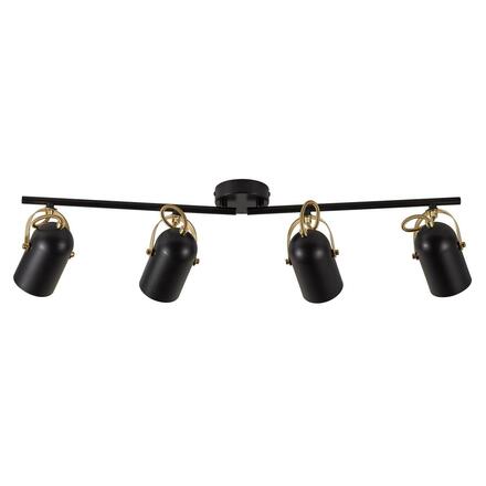 NORDLUX bodové svítidlo Lotus 4x40W E14 černá / mosaz 50130103