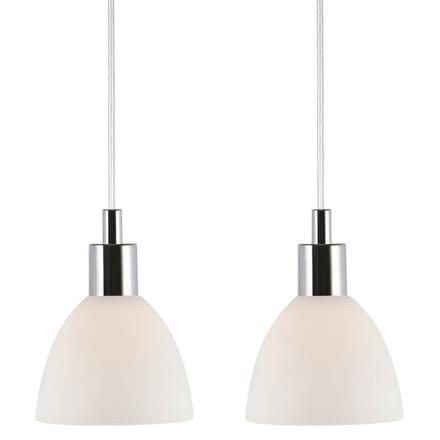 NORDLUX závěsné svítídlo Ray 2-Kit 2x40W E14 chrom opál 63233033