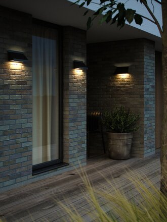 NORDLUX Tadas venkovní nástěnné svítidlo černá 2418171003