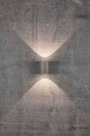 NORDLUX venkovní nástěnné svítidlo Canto 2 2x6W LED šedá čirá 49701010