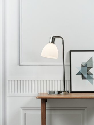 NORDLUX stolní lampa Ray 1x40W E14 chrom opál 63201033