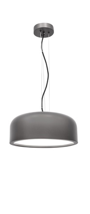 Nova Luce Stylové závěsné svítidlo Perleto v několika variantách - 2 x 10 W, pr. 350 mm, šedá NV 826802