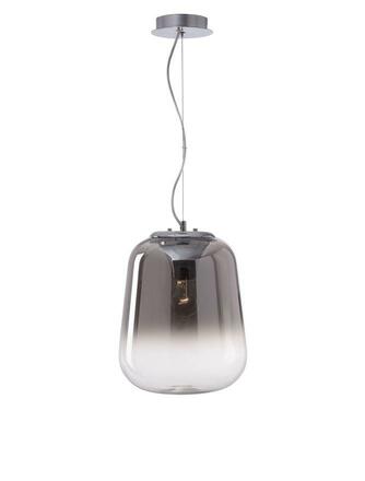 NOVA LUCE závěsné svítidlo OLIVERIO kouřové sklo s přechodem chromovaný hliník E27 1x12W IP20 bez žárovky 7212601