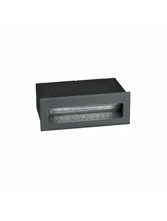 Nova Luce Vestavné venkovní svítidlo KRYPTON - 3 W, 270 lm, 55x80x135 mm, šedá NV 726406