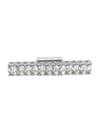 NOVA LUCE nástěnné svítidlo CORONA chromovaný hliník K9 křišťál LED 8W 230V 3000K IP20 83399202