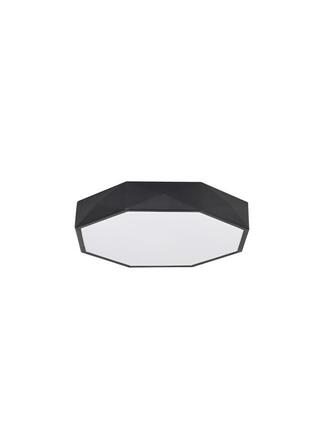 NOVA LUCE stropní svítidlo EBEN černý hliník matný bílý akrylový difuzor LED 24W 230V 3000K IP20 9001491