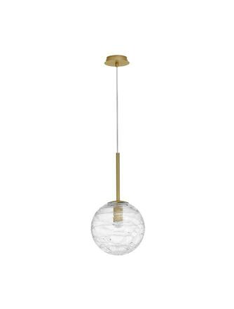 NOVA LUCE závěsné svítidlo COEN mosazný zlatý kov čiré sklo E27 1x12W 230V IP20 bez žárovky 9006042
