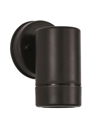 NOVA LUCE venkovní nástěnné svítidlo LIMBIO černý ABS skleněný difuzor GU10 1x7W bez žárovky IP44 světlo dolů 9010602