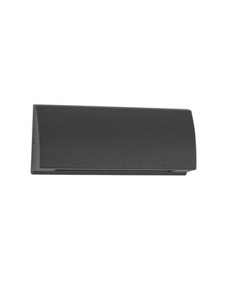 NOVA LUCE venkovní nástěnné svítidlo LIV tmavě šedý hliník a skleněný difuzor LED 3.5W 3000K 200-240V 120st. IP54 9018062