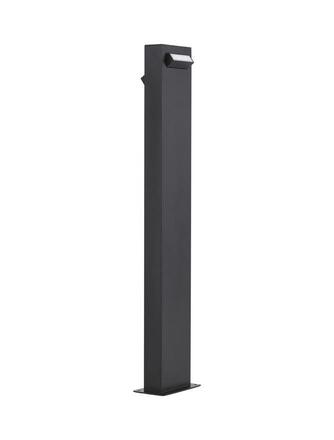 NOVA LUCE venkovní sloupkové svítidlo ZELDA černý hliník a akrylový difuzor proti oslnění LED 9W 3000K 100-240V IP65 9020924